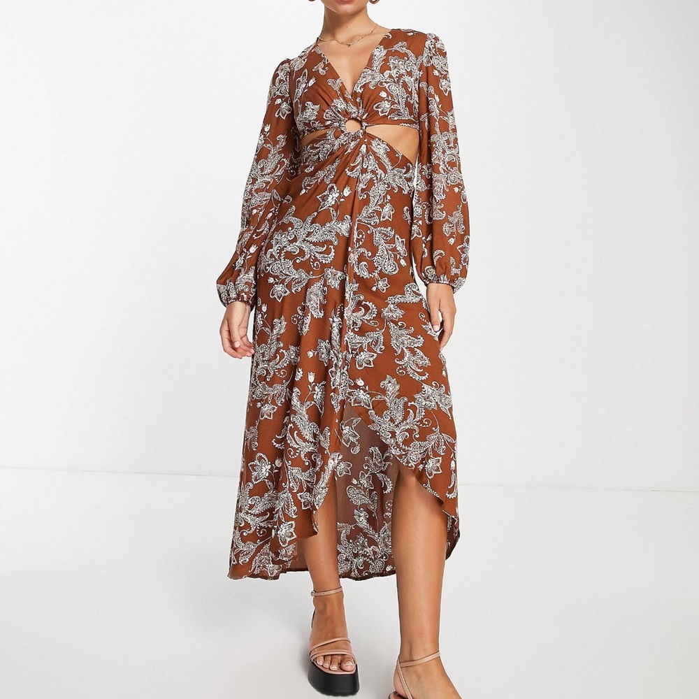 River Island Cutout Midi Dress